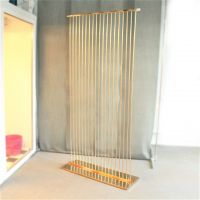 Каркас декоративный на подставке Вертикаль, 100 х 200 см, металл, золото, Z9-6 - вид 3 миниатюра