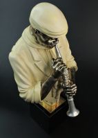 Фигура Джазмен с трубой, h36 см, полистоун, W26-32 - вид 2 миниатюра