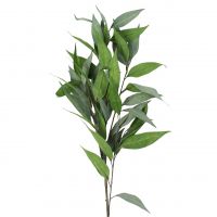 Лавровая ветка искусственная h95 см, зеленый, FA23-11 - вид 1 миниатюра