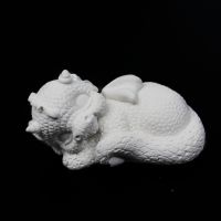Гипсовая фигурка Дракоша 7.5 х 3.5 см, белый - вид 1 миниатюра