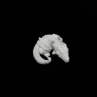 Гипсовая фигурка Дракон 9 х 4 см, белый - вид 1 миниатюра