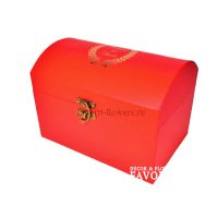 Коробка сундук, набор из 3 шт, красный, М111-20/W55-9 - вид 1 миниатюра
