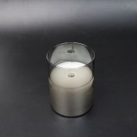 Свеча светодиодная в стеклянной колбе, h9.5 х d7.5 см, серебряная дымка, Z19-7 - вид 2 миниатюра