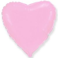 Шар фольгированный Сердце 18", пастель pink Шар фольгированный Сердце 18", пастель pink
