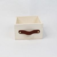 Ящик деревянный для цветов и подарков с декоративным элементом 15 х 15 х 9 см, в ассортименте - вид 8 миниатюра