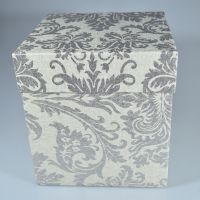 Коробка квадратная Узор перламутр, набор из 3 шт, серый, W11-5 - вид 2 миниатюра