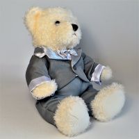 Мягкая игрушка Медведь в сером/черном костюме, Д82-3 - вид 1 миниатюра