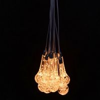 Декоративная гирлянда Капля 280 см, 10 ламп, стекло W111-3 - вид 1 миниатюра