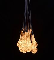 Декоративная гирлянда Капля 280 см, 10 ламп, стекло W111-3 - вид 2 миниатюра