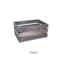 Ящик деревянный реечный M, 21 х 30 х 14.5 см - вид 1 миниатюра