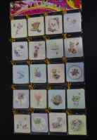 Набор открыток Цветочный микс, 7 х 8 см, 140 шт, W97-2 - вид 2 миниатюра