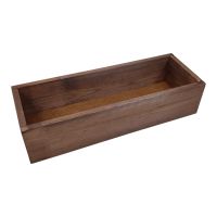 Ящик деревянный M, 40 х 12.5 х 9.2 см, темный дуб Ящик деревянный M, 40 х 12.5 х 9.2 см, темный дуб