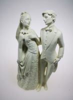 Свадебная фигурка 18 см, молочный - вид 1 миниатюра
