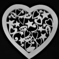 Сердце из пенопласта 28 х 30 см - вид 1 миниатюра