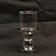 Подсвечник стеклянный h14 см, W83-3 - вид 1 миниатюра