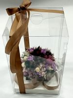 Композиция из сухоцветов и стабилизированных цветов Вересковый мед, в подарочной коробке - вид 5 миниатюра