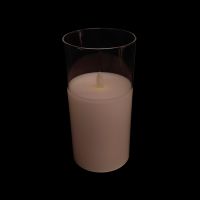 Свеча светодиодная в стеклянной колбе, h20 х d10 см, прозрачный, FA20-7 Свеча светодиодная в стеклянной колбе, h20 х d10 см, прозрачный, FA20-7