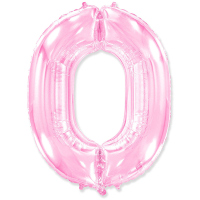 Шар фольгированный Цифра 40"/102 см, Pink Шар фольгированный Цифра 40"/102 см, Pink