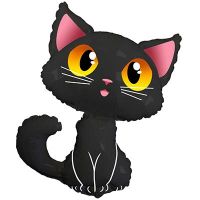 Шар фольгированный ФИГУРА Кот черный - вид 1 миниатюра