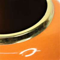 Ваза керамическая Овал, h31 х d8 см, оранжевый, Z2-49 - вид 1 миниатюра