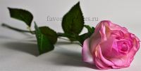 Роза искусственная h44 см, Р32-3 - вид 1 миниатюра