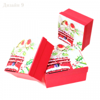 Коробка квадратная Новогодний дизайн, набор из 3 шт, Z13-16/18/20 - вид 10 миниатюра