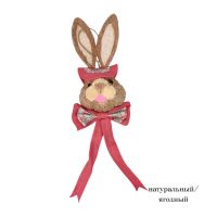 Декоративное украшение Кролик с бантом h35 см, FA35-11 - вид 2 миниатюра