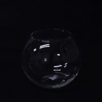 Ваза стеклянная Шаровая h12 см, 2067 - вид 1 миниатюра