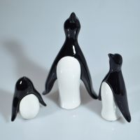 Фигурка Семья пингвинов, набор из 3 шт, полистоун, W23-6 - вид 1 миниатюра