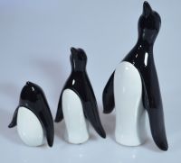 Фигурка Семья пингвинов, набор из 3 шт, полистоун, W23-6 - вид 1 миниатюра