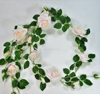 Лиана с розами искусственная, h170 см, Р-113 - вид 2 миниатюра