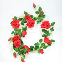 Лиана с розами искусственная, h170 см, Р-113 - вид 3 миниатюра