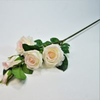 Роза кустовая искусственная, h70 см, Р59-12 - вид 1 миниатюра