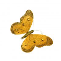 Бабочка на прищепке 18 см, 1 шт - вид 1 миниатюра