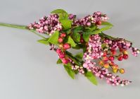 Искусственная ветка с ягодами, 6 шт - вид 1 миниатюра