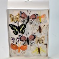 Бабочки на прищепке микс 3-5 см, 10 шт - вид 1 миниатюра