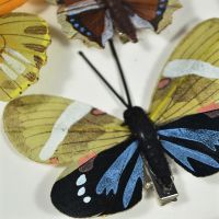 Бабочки на прищепке микс 3-5 см, 10 шт - вид 12 миниатюра