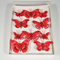 Бабочки на прищепке микс 3-5 см, 10 шт - вид 4 миниатюра