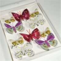Бабочки на прищепке микс 3-5 см, 10 шт - вид 19 миниатюра