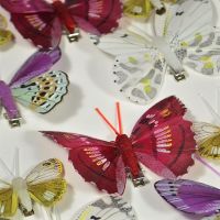 Бабочки на прищепке микс 3-5 см, 10 шт - вид 20 миниатюра
