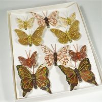 Бабочки на прищепке микс 3-5 см, 10 шт - вид 14 миниатюра