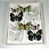 Бабочки на прищепке микс 3-5 см, 10 шт - вид 8 миниатюра