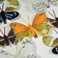 Бабочки на прищепке микс 3-5 см, 10 шт - вид 11 миниатюра