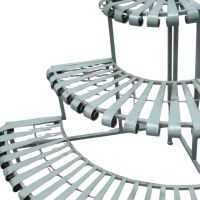 Подставка для цветов Угловая на 3 полки h61 х 90 х 61 см, металл, оливковый, FA42-41 - вид 1 миниатюра