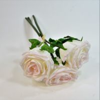 Роза искусственная, букет из 3 шт, h30 см, Р59-1 - вид 2 миниатюра