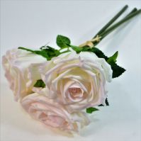 Роза искусственная, букет из 3 шт, h30 см, Р59-1 - вид 1 миниатюра