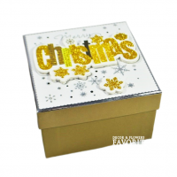 Коробка квадратная Merry Christmas, набор из 3 шт, W38-22 - вид 2 миниатюра