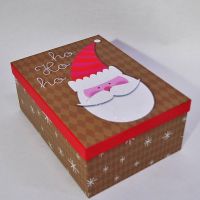 Коробка прямоугольная Санта, набор из 6 шт, W38-24 - вид 1 миниатюра