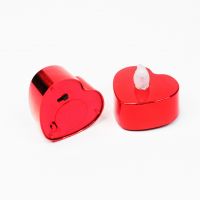 Свеча LED Сердце h2 см, 2 шт, красный - вид 3 миниатюра