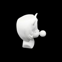 Гипсовая фигура-кашпо Девочка, h15 см, белый - вид 5 миниатюра